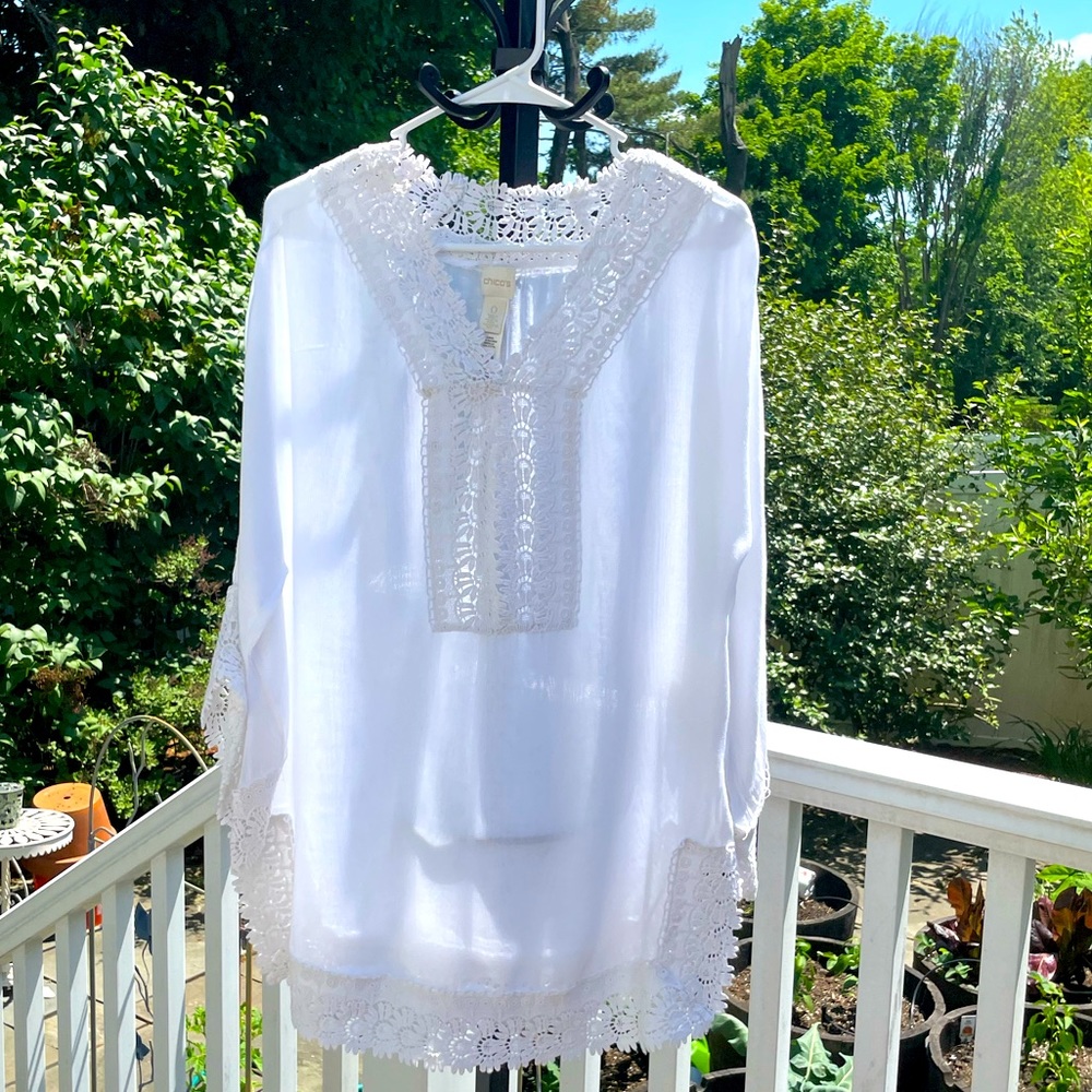Chico’s Boho Tunic Beach Cover-Up